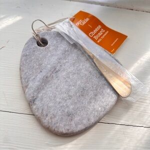 Everett Marble Cheese Board with Spreader